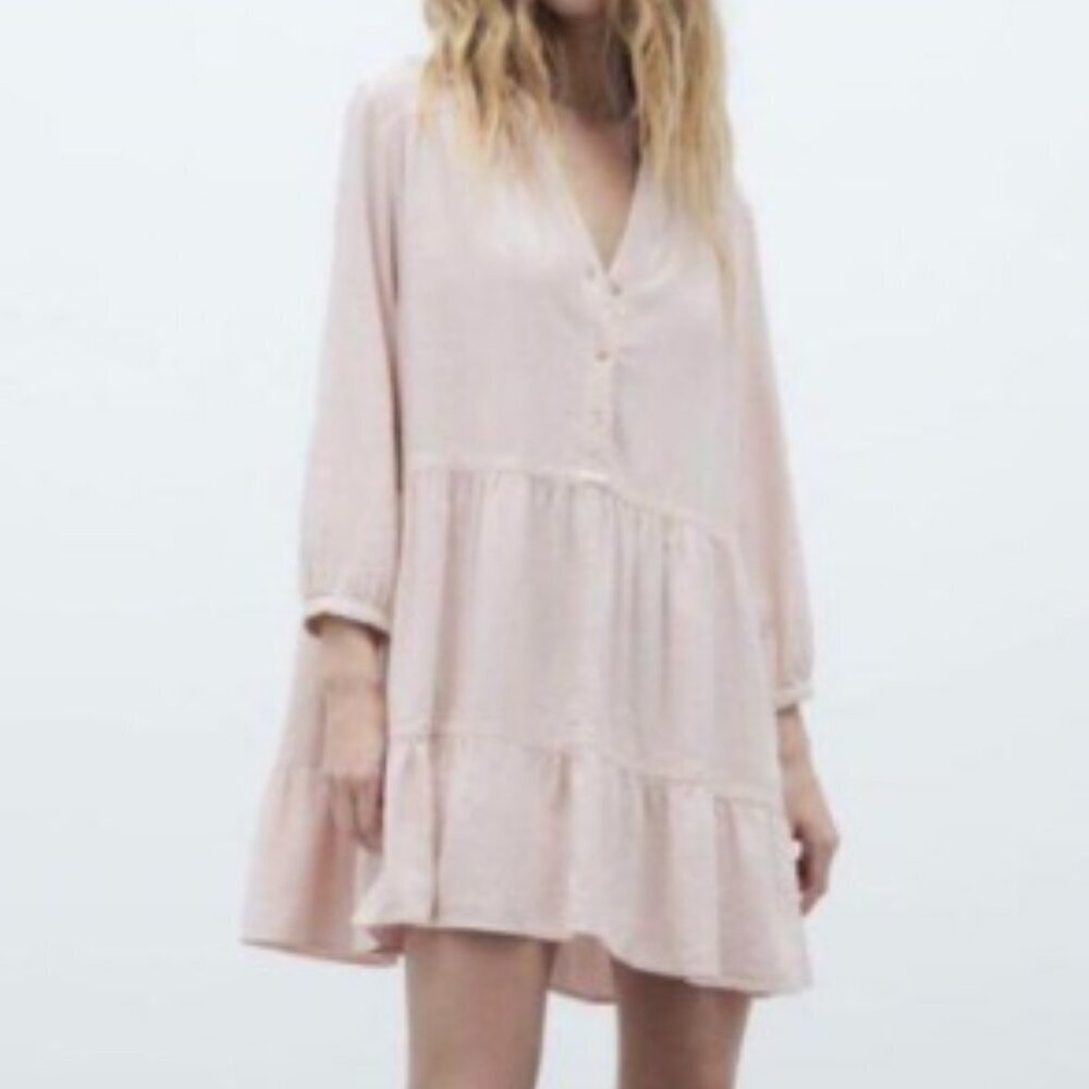 ZARA Short Tiered Dress, Size S 2819/939/622